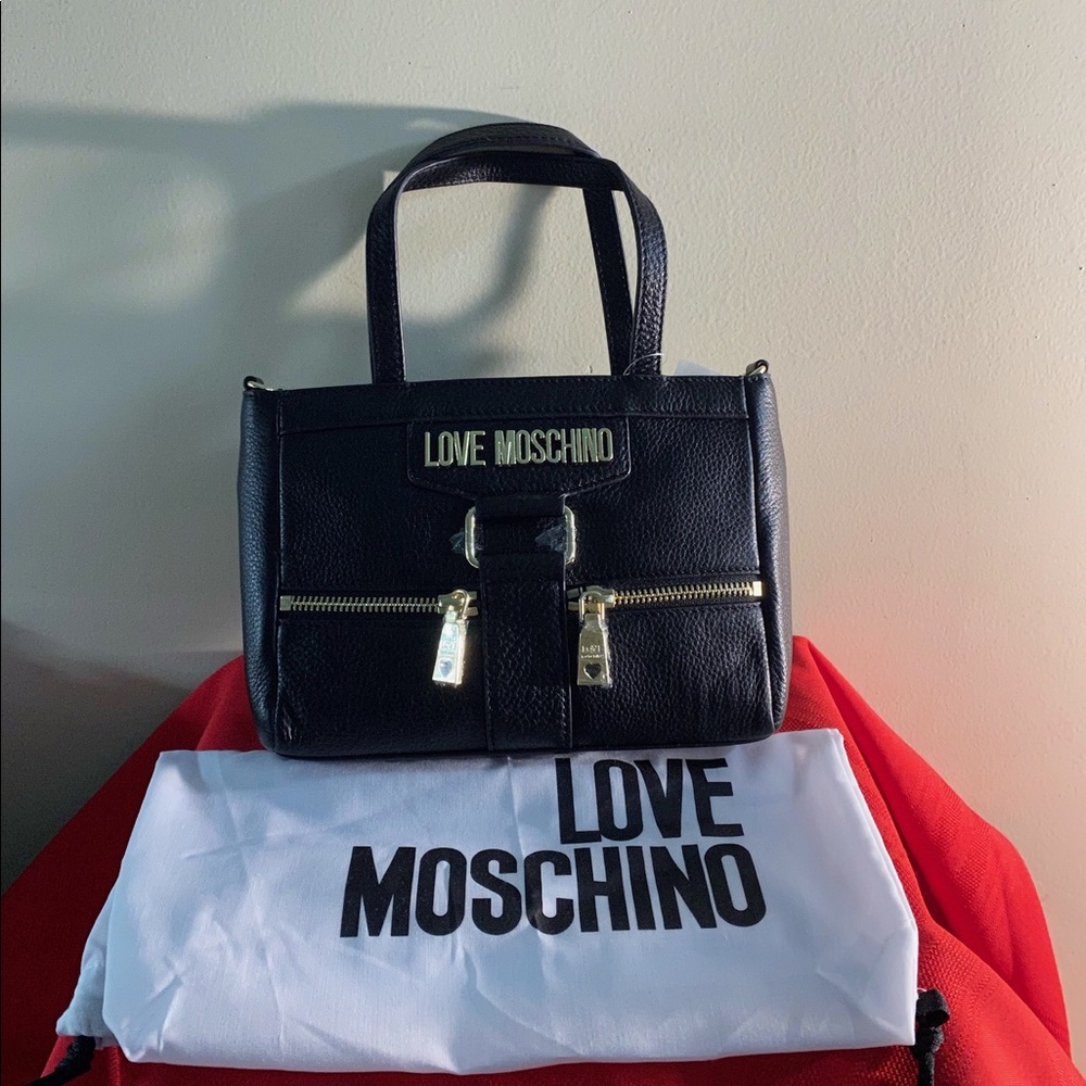 Love Moschino New Borsa Grain Leather